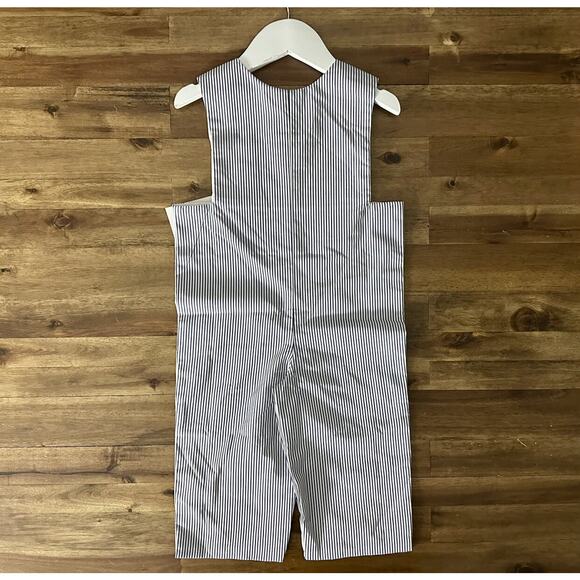 NWT Banana Split Gray Striped Smocked Sports Longall Sleeveless Pants Boys 24M - Picture 4 of 7